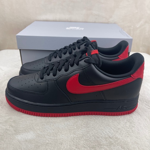 Nike Air Force 1 '07 Shoes Black "Bred" Men's - Picture 6 of 7